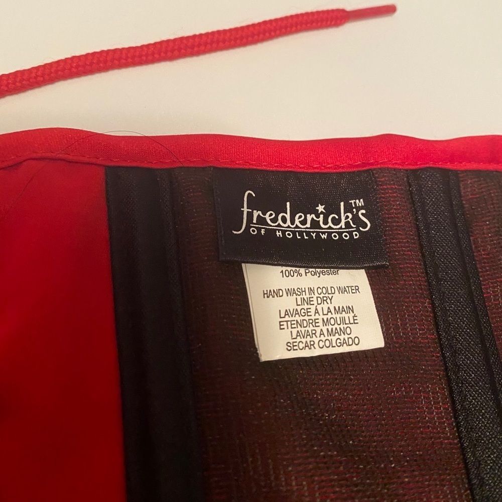 Frederick’s Of Hollywood Red Sequin Corset - Picture 5 of 6